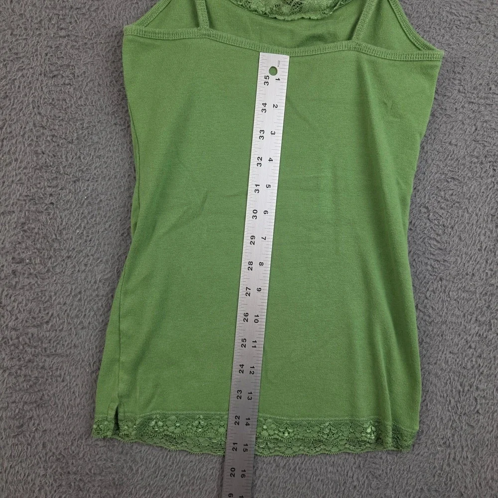 The Children’s Place Girls L 10/12 Green Cami Tank Top Lace Sequin Cotton